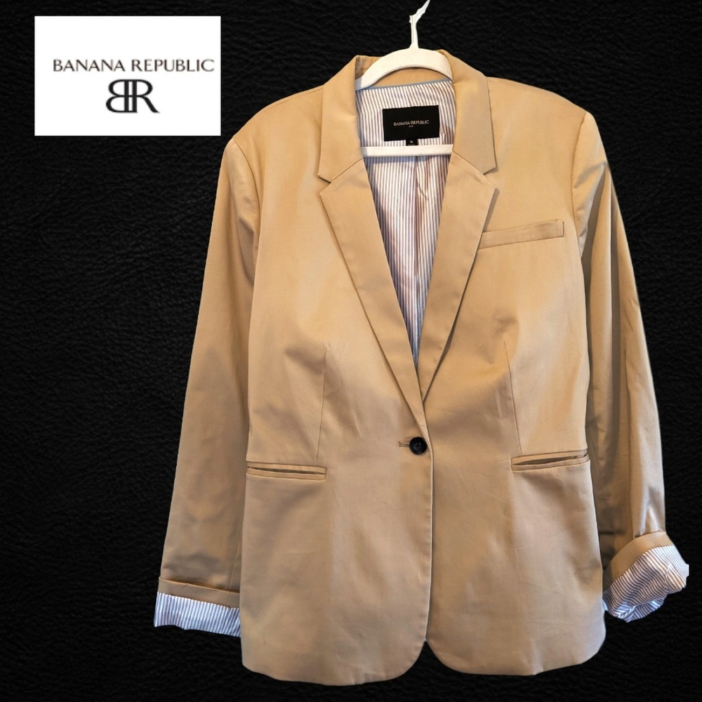 Banana Republic Plus 16 Camel Tan Blazer Jacket